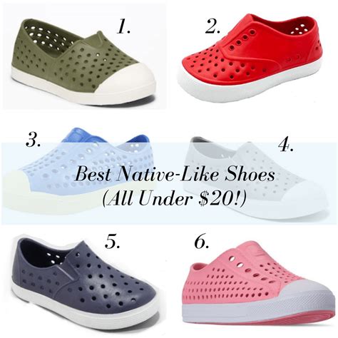 native shoe dupes|native shoes under $ 20.